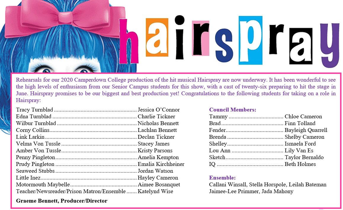 Hairspray Cast Announced