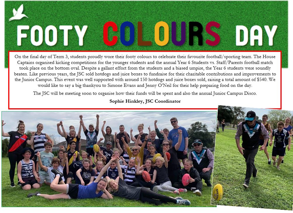 JSC Footy Colours Day